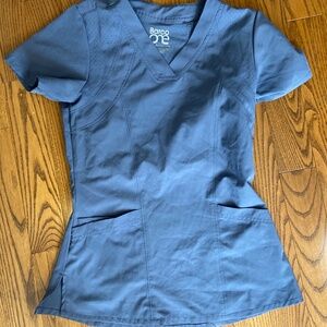 Grey scrub top